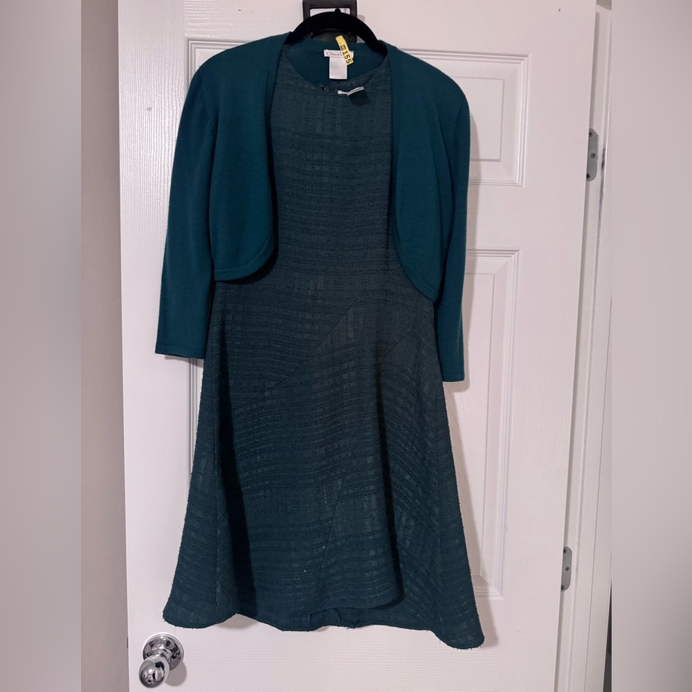 Oscar de la Renta Dress with Matching Bolero and a belt